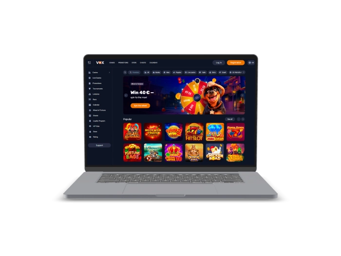 Vox Casino Desktop History